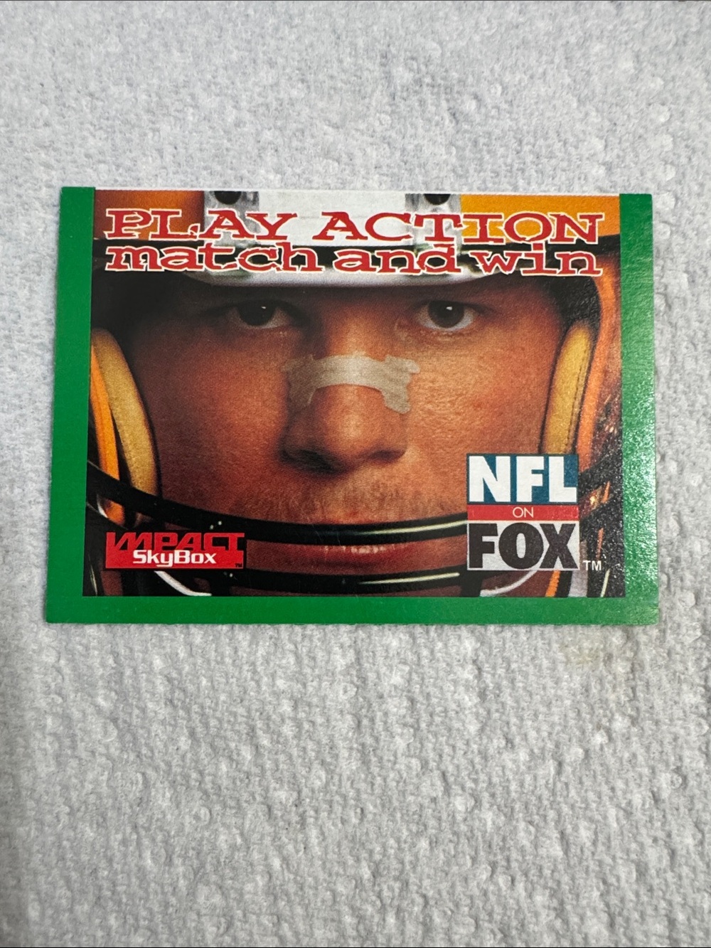 Play Action NFL on FOX Trading Card - Green Border
